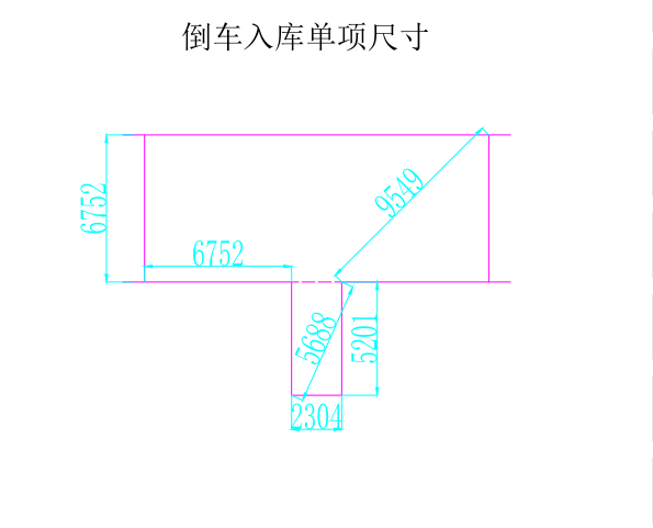 倒车入库的标准场地尺寸